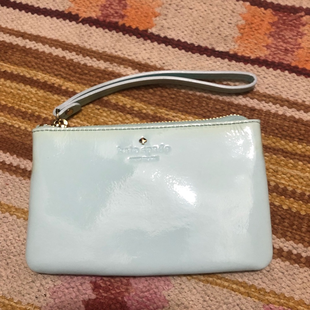 Kate Spade wristlet - mint green
